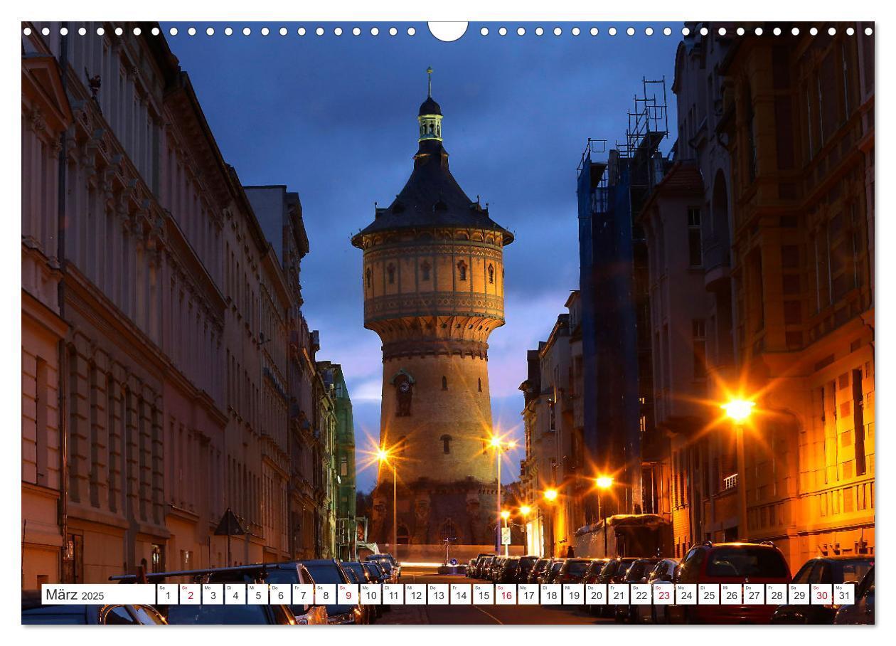 Bild: 9783435076680 | HALLE SAALE BEI NACHT (Wandkalender 2025 DIN A3 quer), CALVENDO...