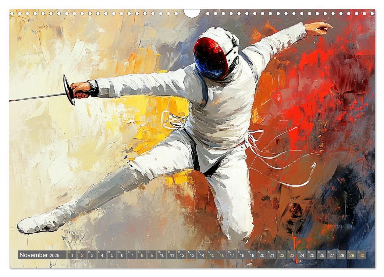 Bild: 9783457178553 | Kunst des Sports (Wandkalender 2025 DIN A3 quer), CALVENDO...