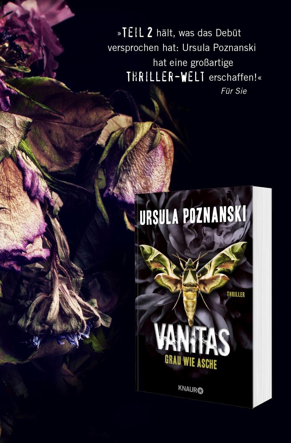 Bild: 9783426523957 | Vanitas - Schwarz wie Erde | Thriller | Ursula Poznanski | Taschenbuch