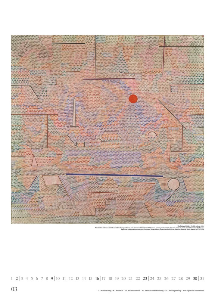 Bild: 4250809653297 | DUMONT - Paul Klee 2025 Kunst-Kalender, 50x70cm, Posterkalender mit...