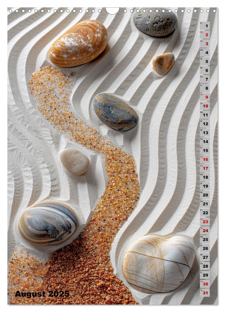 Bild: 9783457131008 | Zen aus Sand (Wandkalender 2025 DIN A3 hoch), CALVENDO Monatskalender