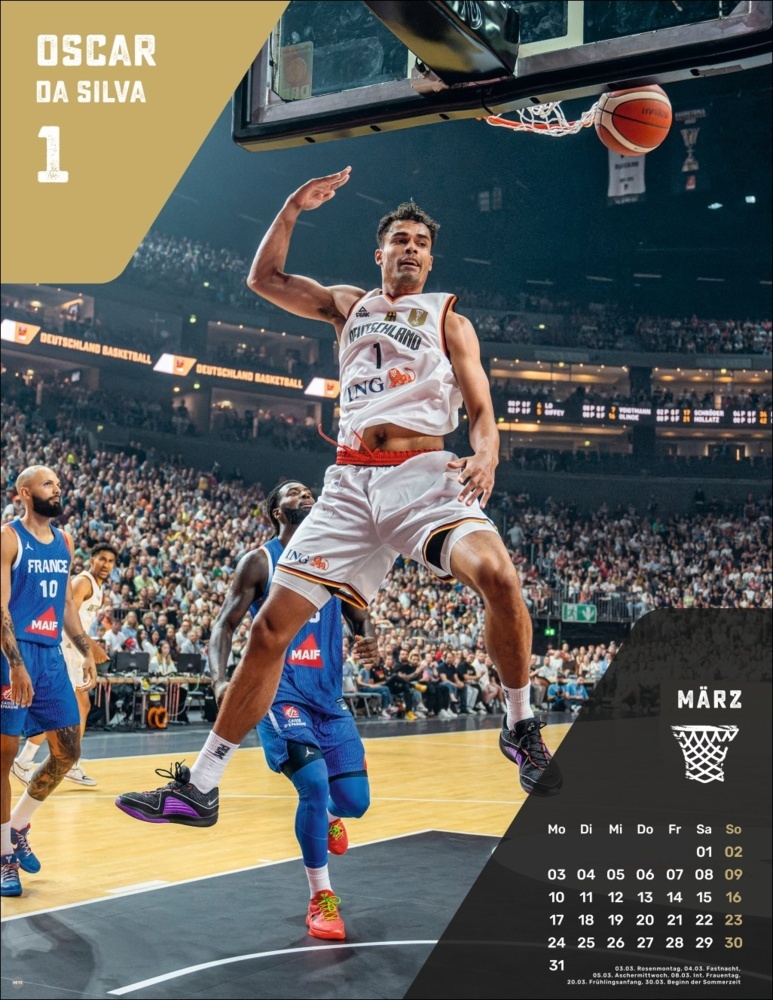 Bild: 9783756413324 | DBB Basketball Posterkalender 2025 | Kalender | Spiralbindung | 15 S.