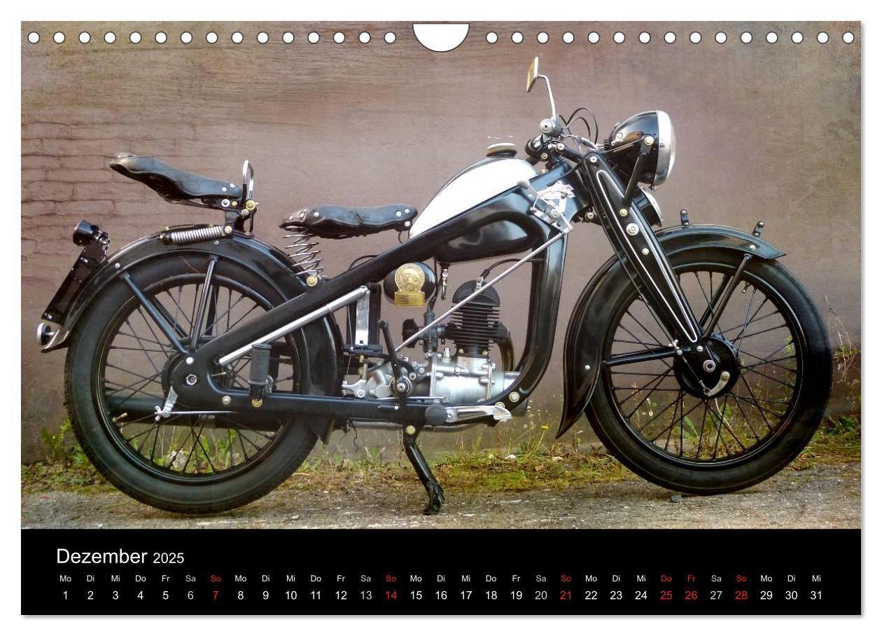 Bild: 9783435818440 | Motorrad Oldtimer (Wandkalender 2025 DIN A4 quer), CALVENDO...