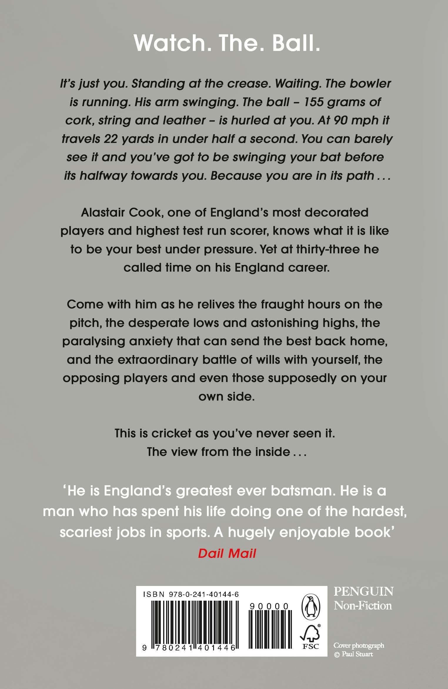 Rückseite: 9780241401446 | The Autobiography | The Sunday Times Bestseller | Alastair Cook | Buch