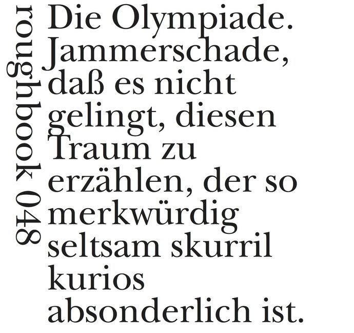 Cover: 9783906050447 | Gedichtverdacht | Die Olympiade. Jammerschade, daß es nicht gelingt...