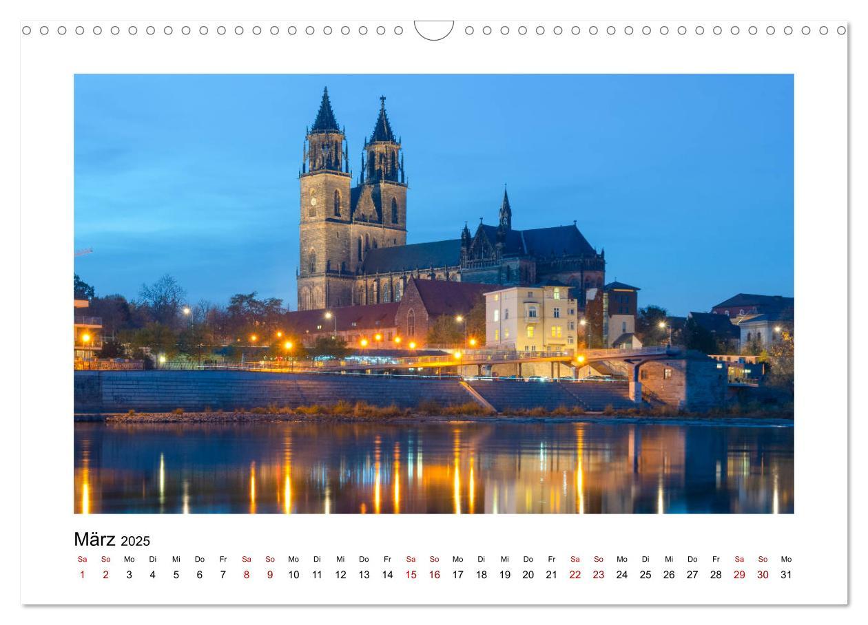 Bild: 9783435204243 | Blue Times - Magdeburg (Wandkalender 2025 DIN A3 quer), CALVENDO...