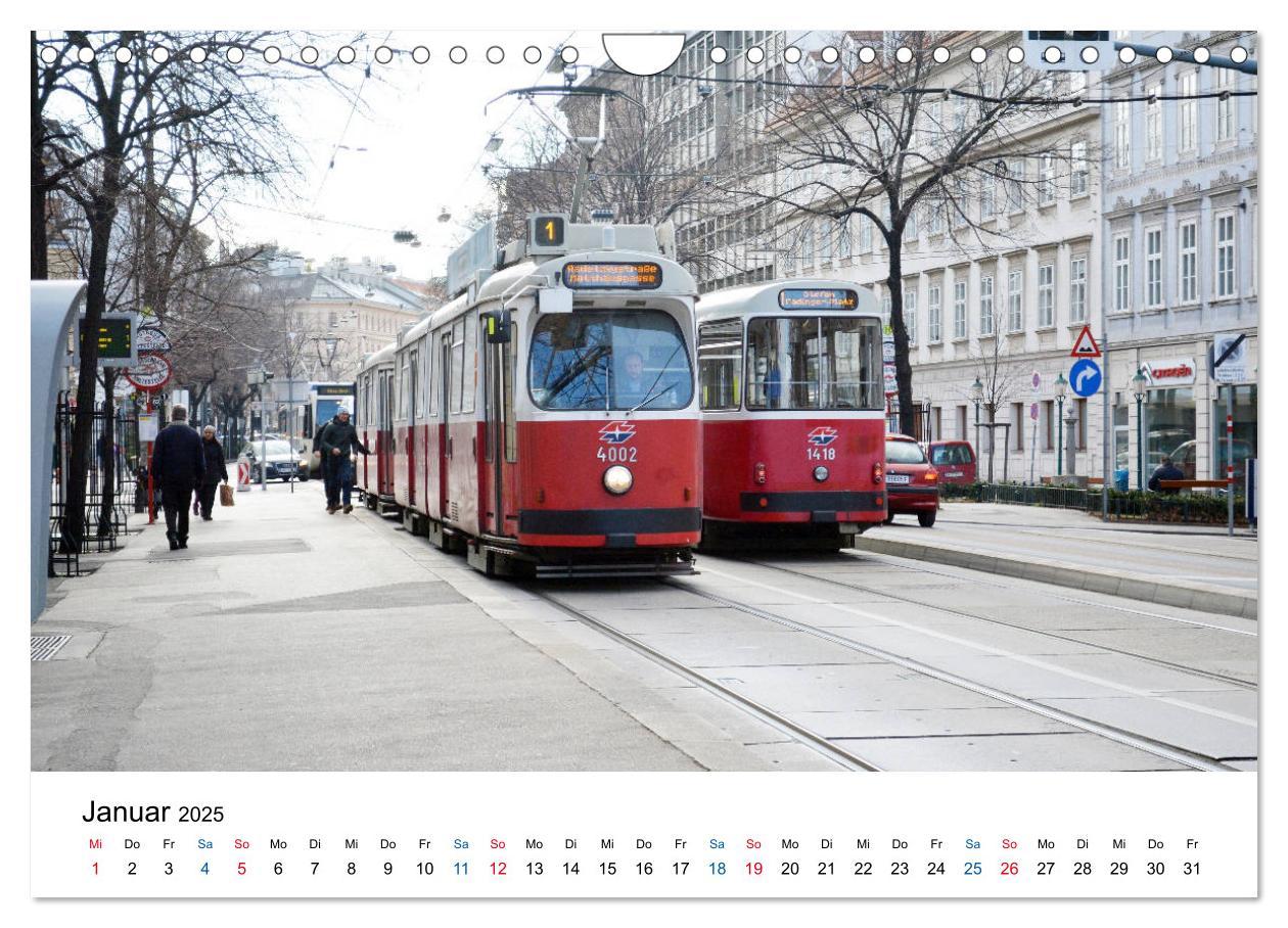 Bild: 9783435334902 | Mit der Bim durch Wien - Die Wiener Straßenbahn (Wandkalender 2025...