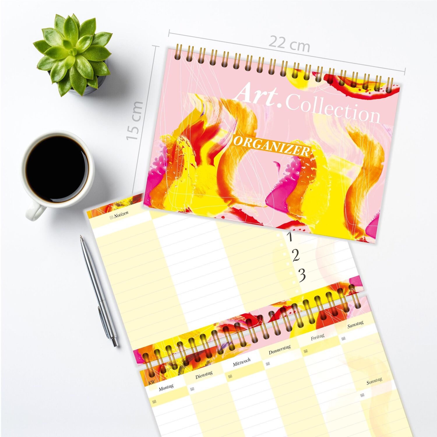 Bild: 9783989424418 | Tischkalender 2024/2025 Der ideale Tisch-Organizer ohne Datum mit...