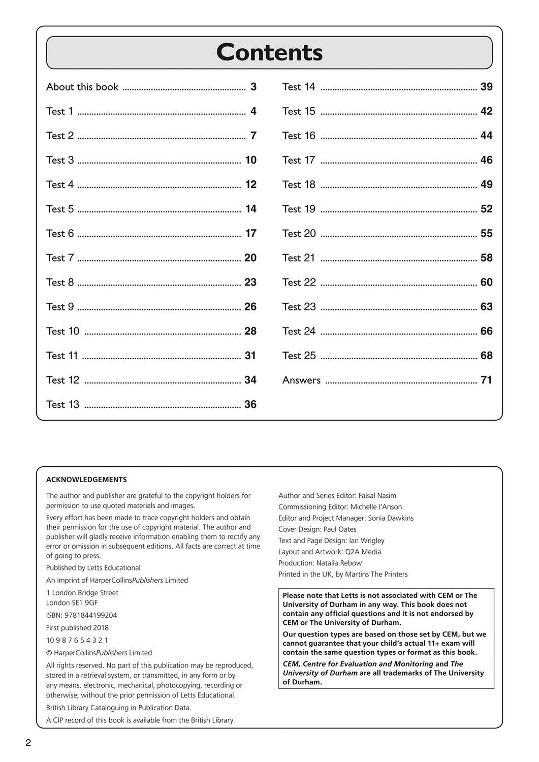 Bild: 9781844199204 | 11+ Spatial Reasoning Quick Practice Tests Age 10-11 (Year 6) | 11+