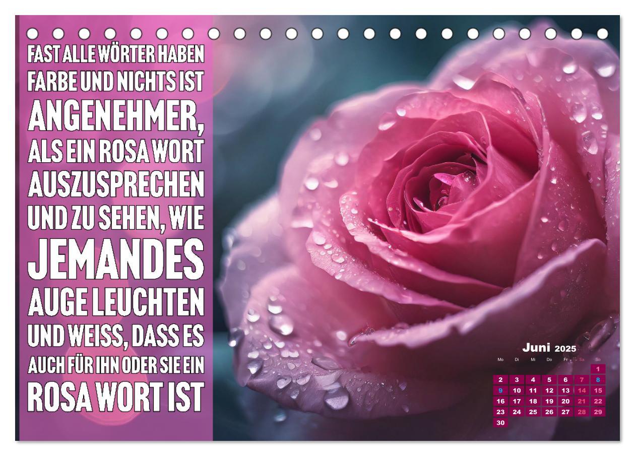 Bild: 9783457224052 | Lieblingsfarbe Rosa - mit coolen Sprüchen (Tischkalender 2025 DIN...