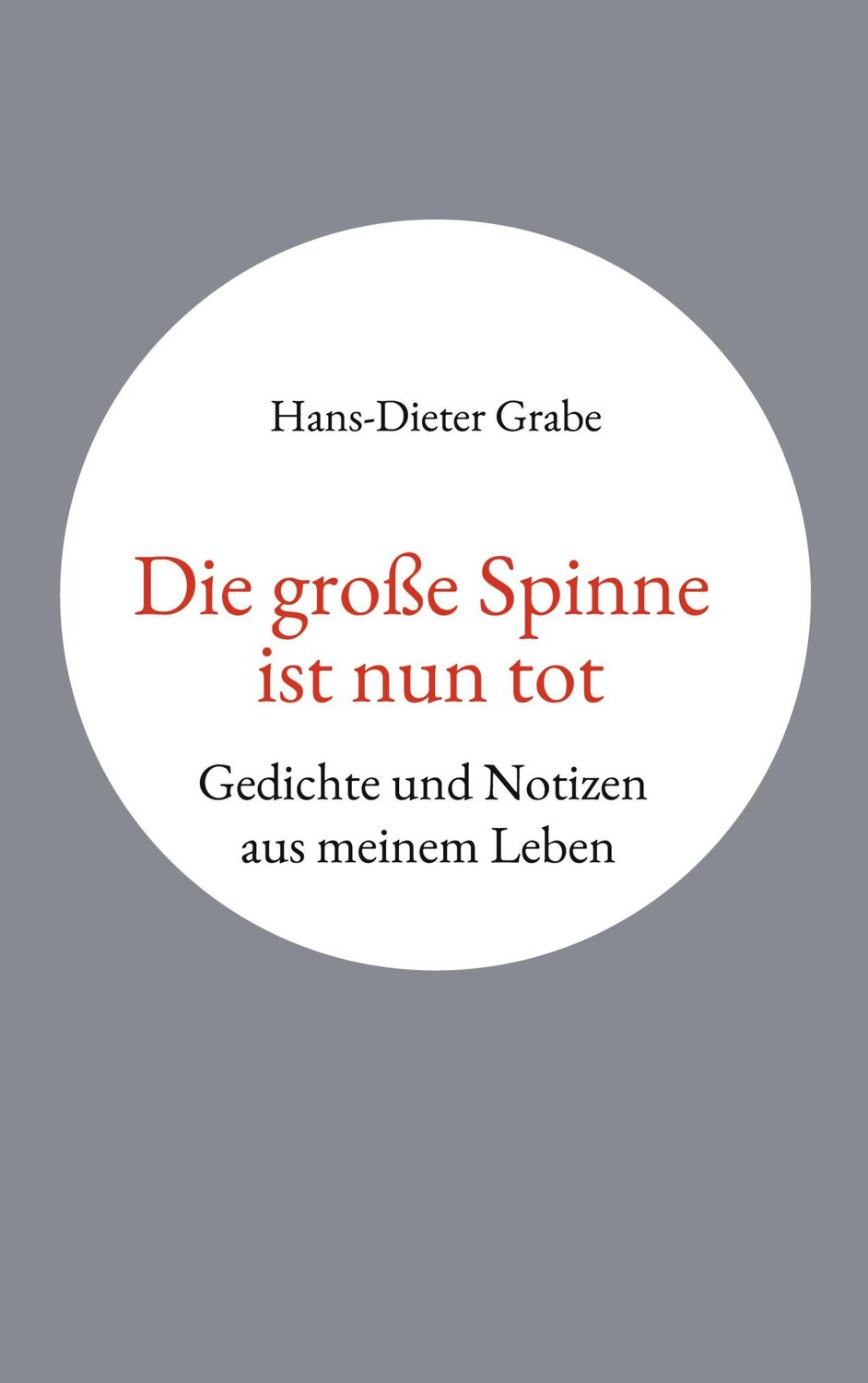 Cover: 9783756842285 | Die große Spinne ist nun tot | Gedichte und Notizen aus meinem Leben