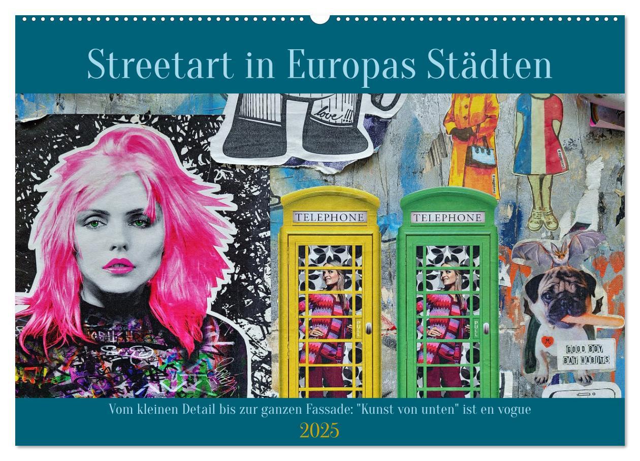 Cover: 9783383938849 | Streetart in Europas Städten (Wandkalender 2025 DIN A2 quer),...