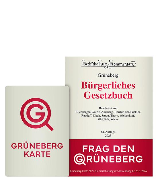 Cover: 9783406832017 | Grüneberg-Karte 2025 | Digitaler Produktschlüssel | Deutsch | 2024