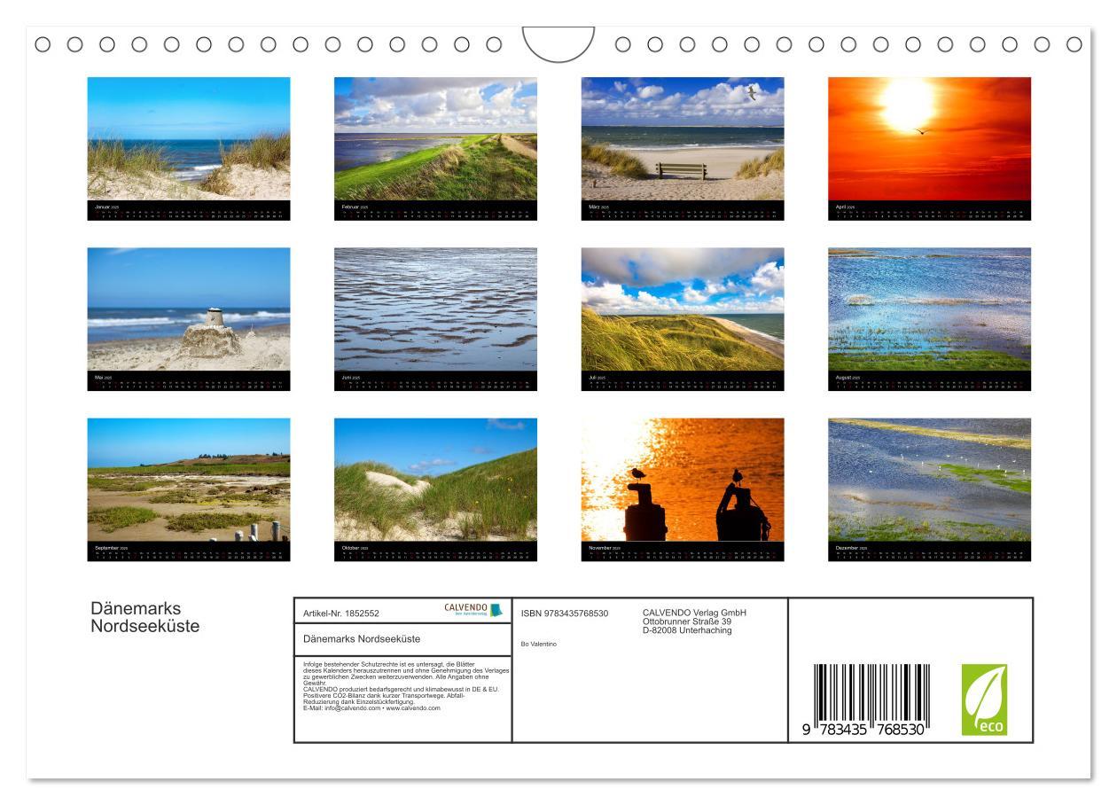 Bild: 9783435768530 | Dänemarks Nordseeküste (Wandkalender 2025 DIN A4 quer), CALVENDO...