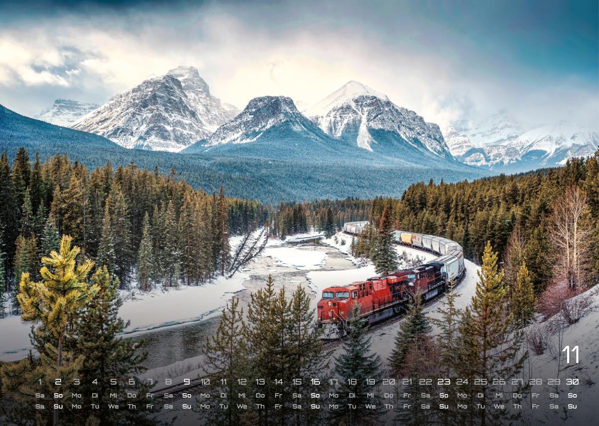 Bild: 9783986734503 | Eisenbahn - faszinierende Bahnwelt - 2025 - Kalender DIN A3 | Kalender