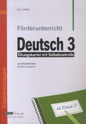 Cover: 9783897784536 | Förderunterricht Deutsch 3 | Karin Pfeiffer | Broschüre | 24 S. | 2012