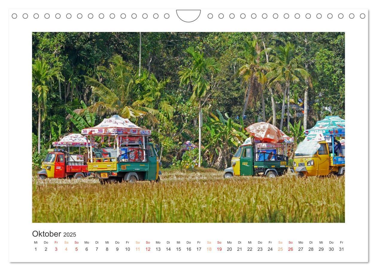 Bild: 9783435733903 | Kerala - Im Süden Indiens (Wandkalender 2025 DIN A4 quer), CALVENDO...