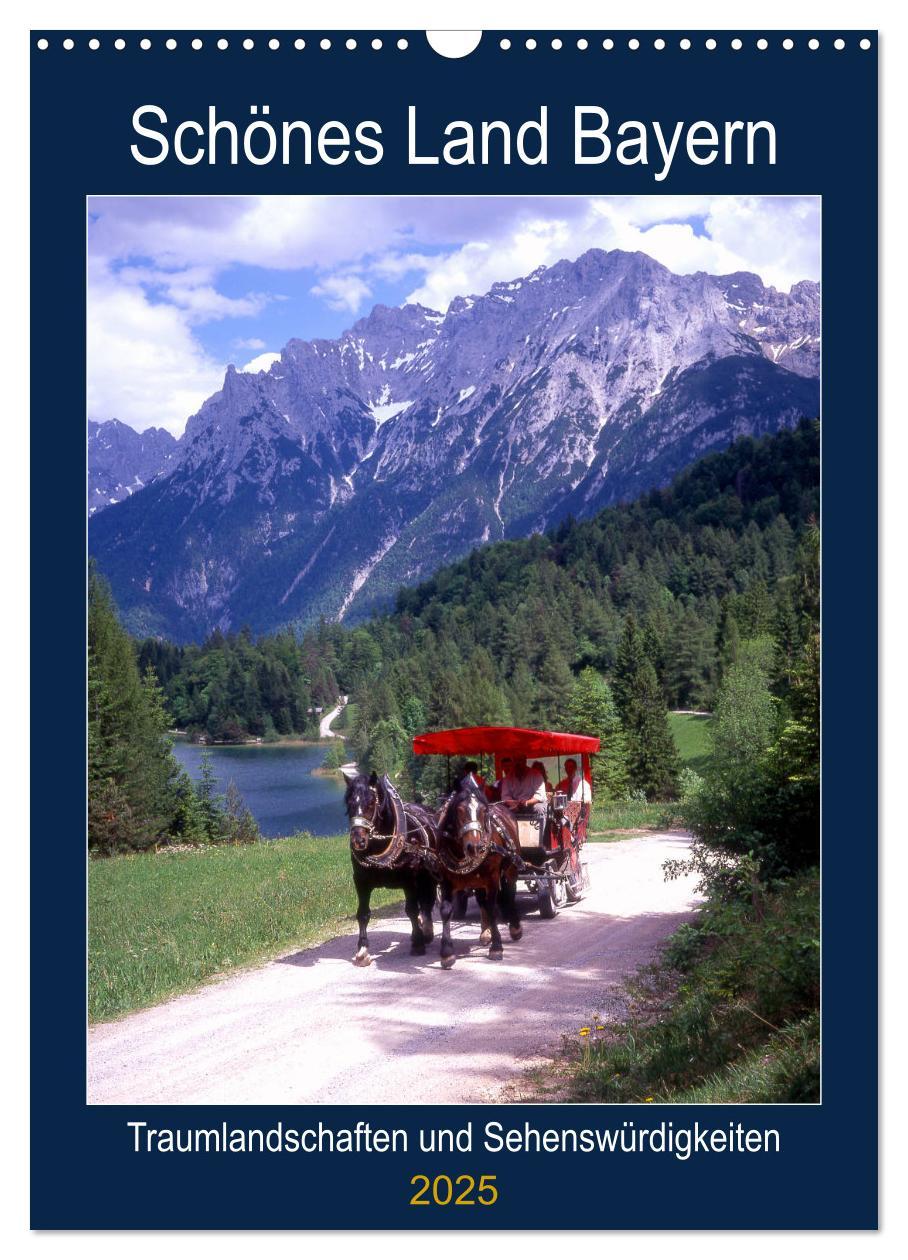 Cover: 9783435976942 | Schönes Land Bayern (Wandkalender 2025 DIN A3 hoch), CALVENDO...