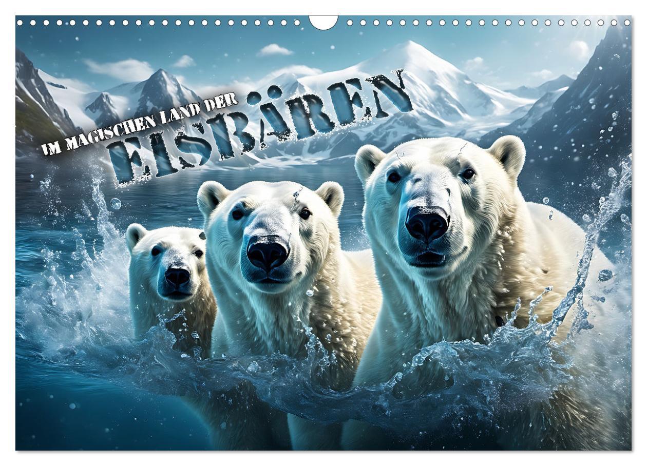 Cover: 9783383858529 | Im magischen Land der Eisbären (Wandkalender 2025 DIN A3 quer),...