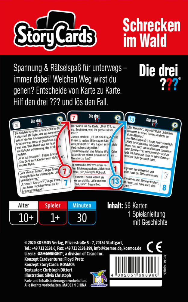 Bild: 4002051698966 | Story Cards - Die drei ??? Schrecken im Wald (drei Fragezeichen)