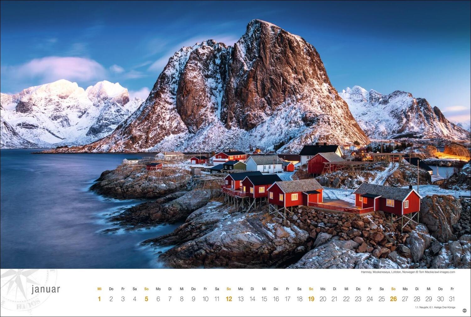 Bild: 9783756404834 | Hurtigruten Globetrotter Kalender 2025 - Von unberührten Fjorden...