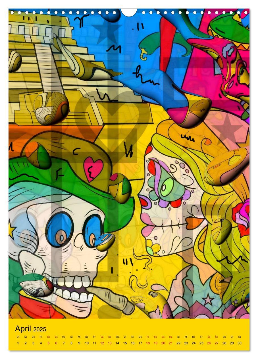 Bild: 9783435885176 | Nico Bielows Dia los Muertos (Wandkalender 2025 DIN A3 hoch),...