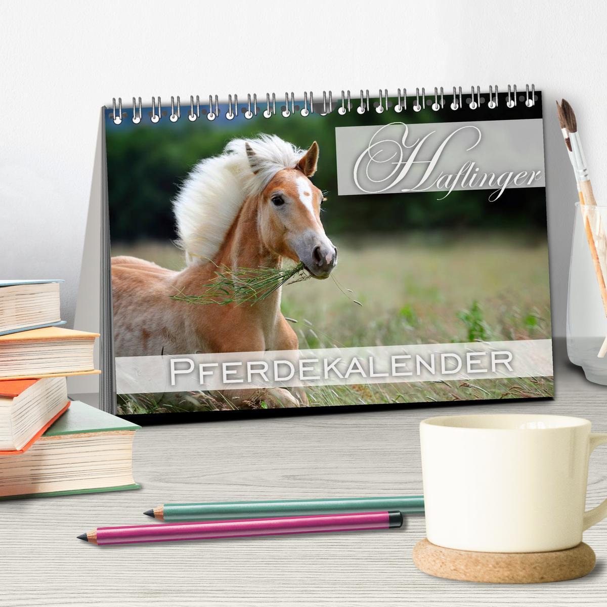 Bild: 9783435723737 | Haflinger / Geburtstagskalender (Tischkalender 2025 DIN A5 quer),...