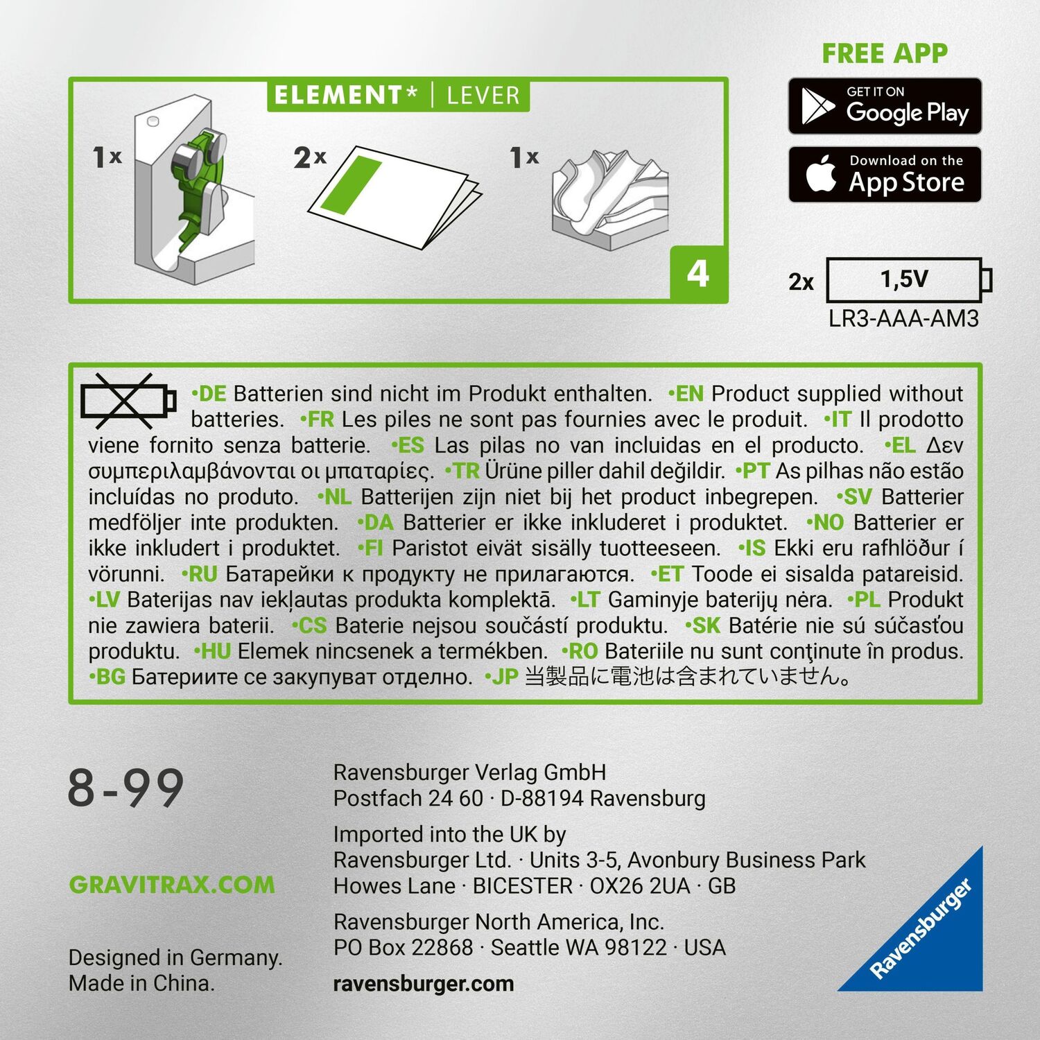 Bild: 4005556261864 | Ravensburger GraviTrax Power Erweiterung Lever - Ideales Zubehör...