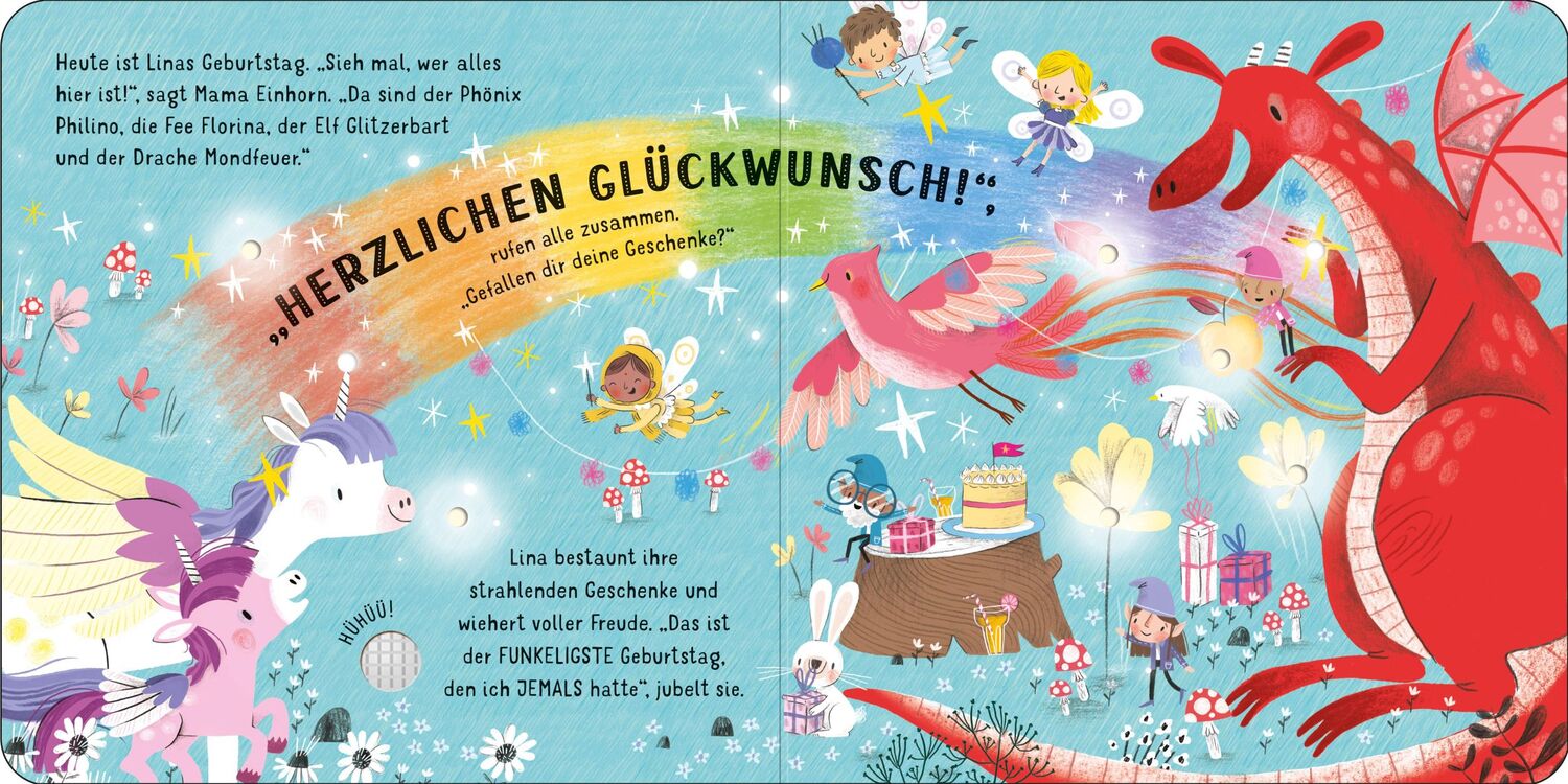 Bild: 9781789416084 | Mein Lichter-Klangbuch: Lina, das kleine Einhorn | ab 6 Monaten | Buch