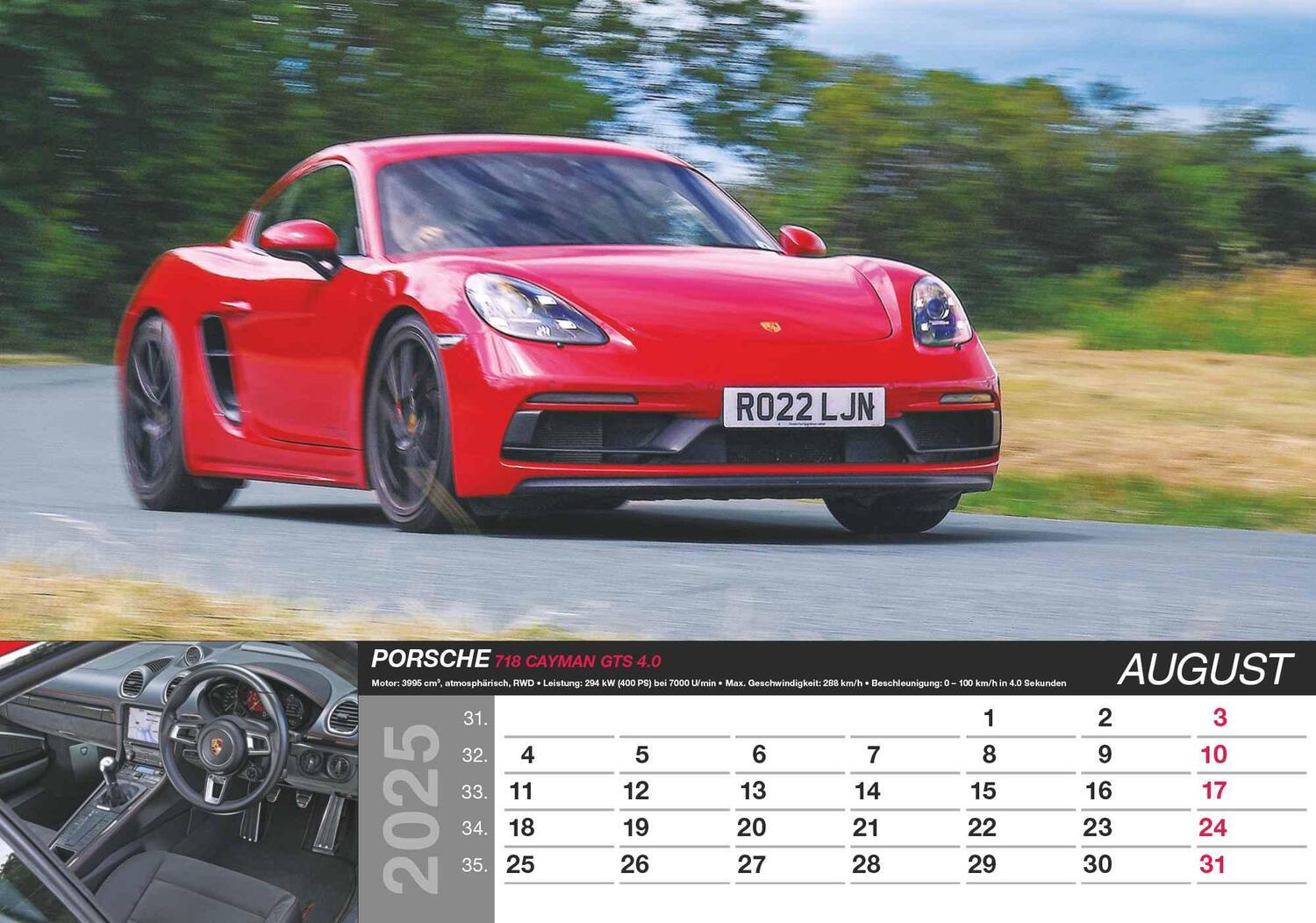 Bild: 4251732344115 | Fast Cars 2025 - Bildkalender 48,5x34 cm - mit vielen...