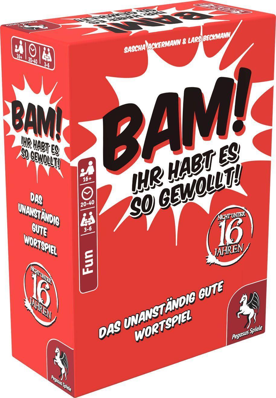 Cover: 4250231712562 | Bam! - Ihr habt es so gewollt! | Spiel | Deutsch | 2017 | Pegasus