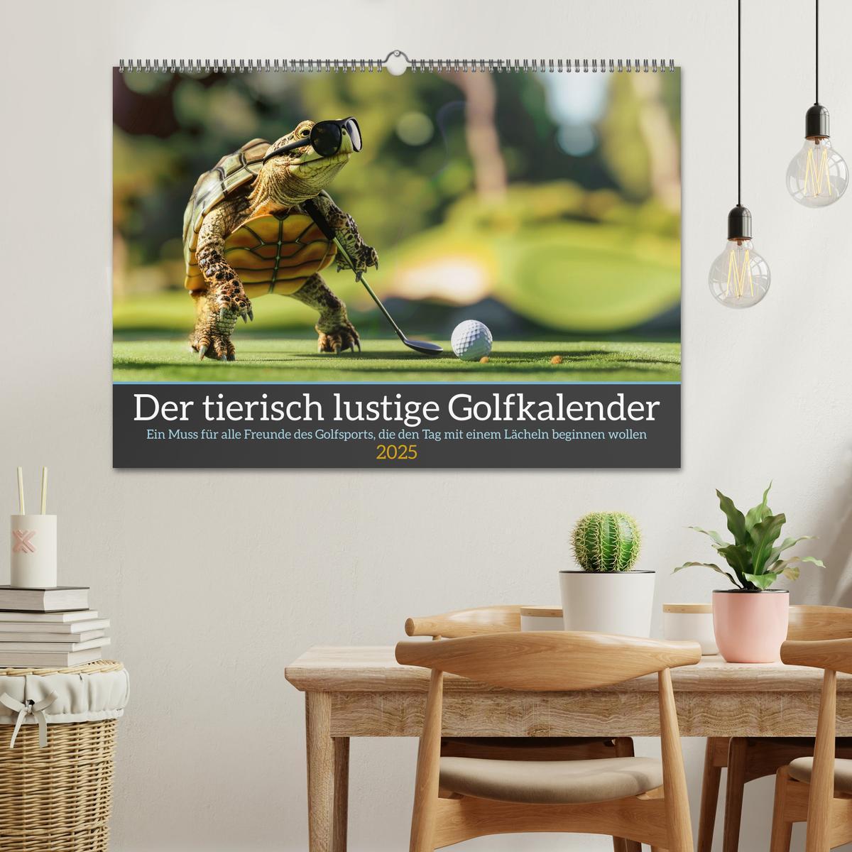 Bild: 9783457155523 | Der tierisch lustige Golfkalender (Wandkalender 2025 DIN A2 quer),...