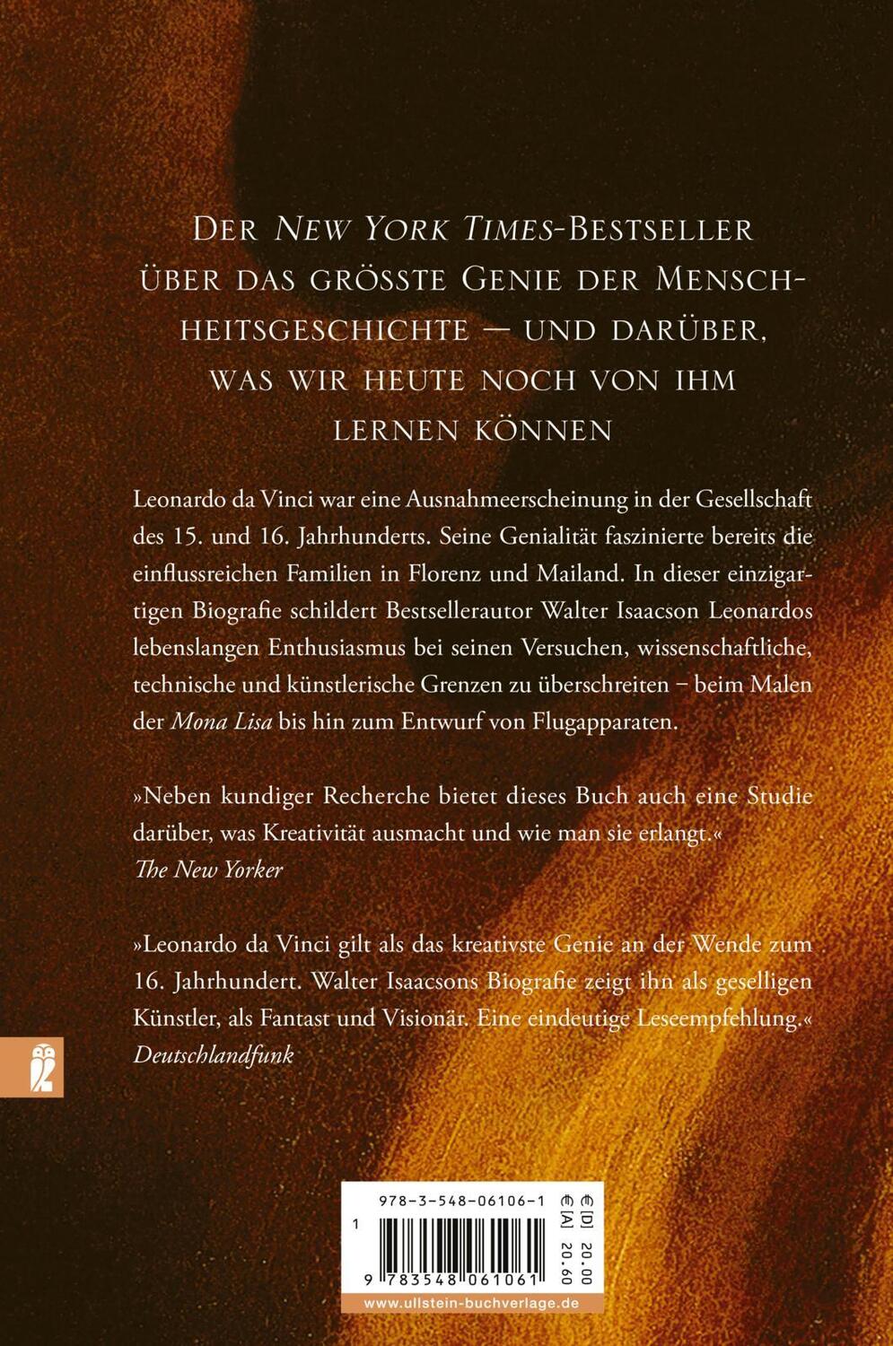 Rückseite: 9783548061061 | Leonardo da Vinci | Walter Isaacson | Taschenbuch | 752 S. | Deutsch