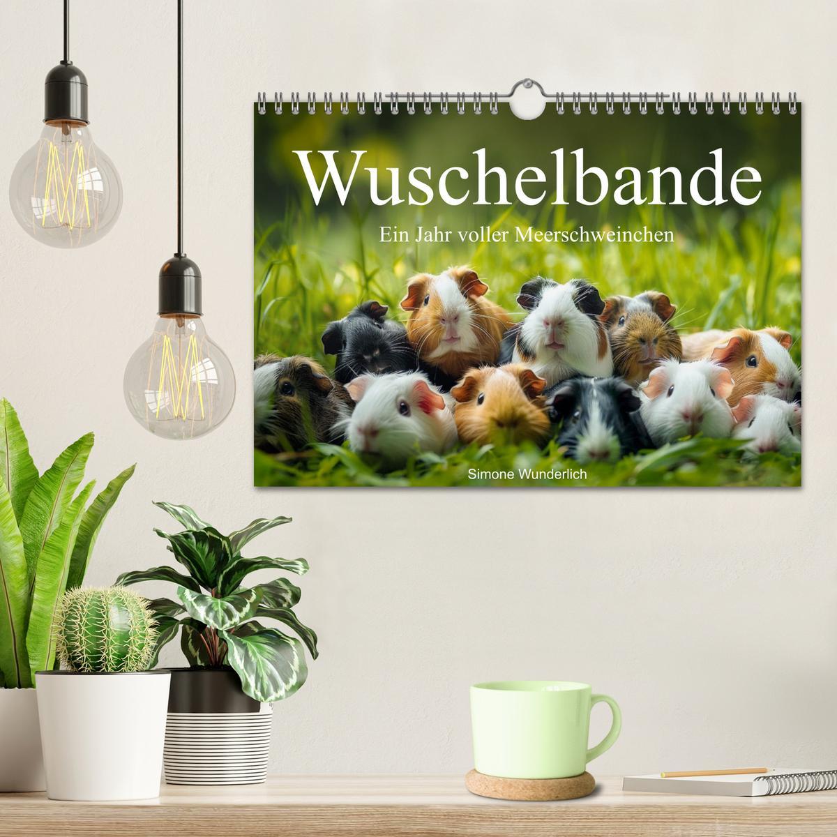 Bild: 9783383812255 | Wuschelbande - Ein Jahr voller Meerschweinchen (Wandkalender 2025...