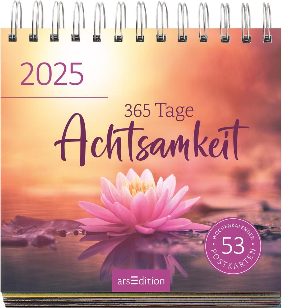 Bild: 4014489132776 | Postkartenkalender 365 Tage Achtsamkeit 2025 | Kalender | 108 S.