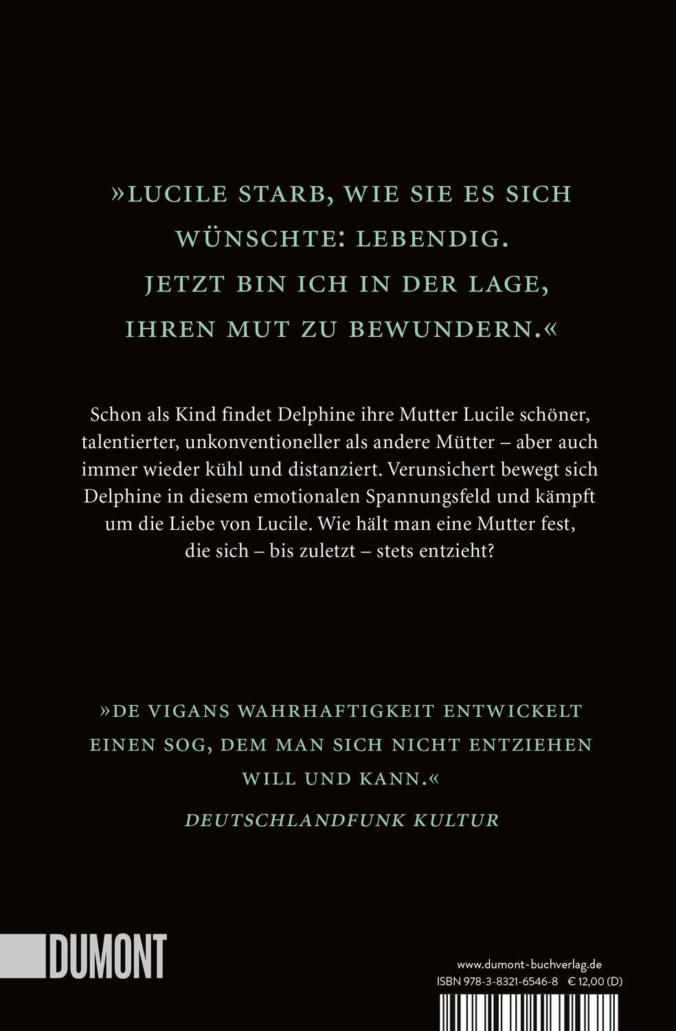 Rückseite: 9783832165468 | Das Lächeln meiner Mutter | Delphine De Vigan | Taschenbuch | 400 S.