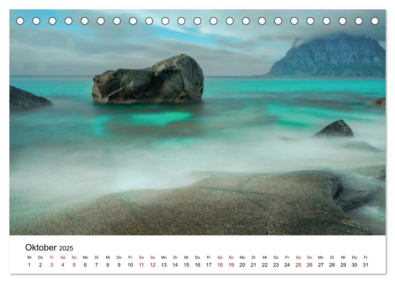 Bild: 9783435008476 | Lofoten (Tischkalender 2025 DIN A5 quer), CALVENDO Monatskalender