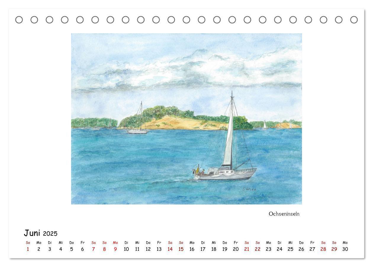 Bild: 9783435324521 | Die Flensburger Förde (Tischkalender 2025 DIN A5 quer), CALVENDO...