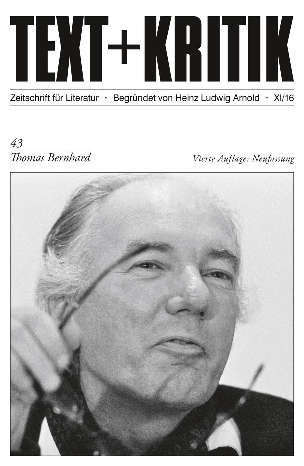 Cover: 9783869165370 | Thomas Bernhard | Heinz Ludwig Arnold | Taschenbuch | Text und Kritik