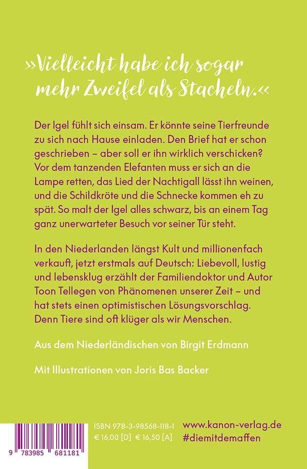 Rückseite: 9783985681181 | Die Sehnsucht des Igels | Toon Tellegen | Buch | 140 S. | Deutsch