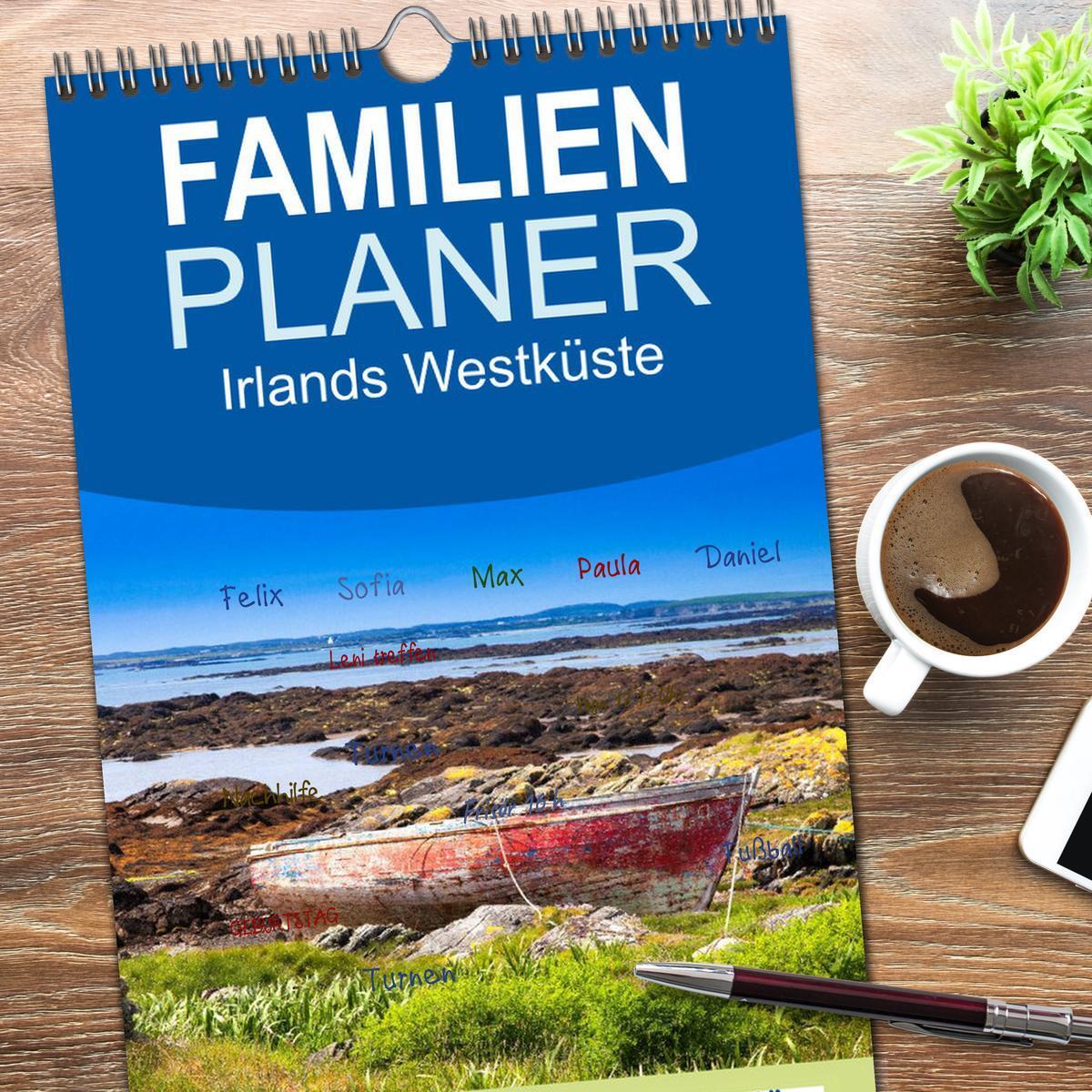 Bild: 9783457112618 | Familienplaner 2025 - Irlands Westküste mit 5 Spalten...