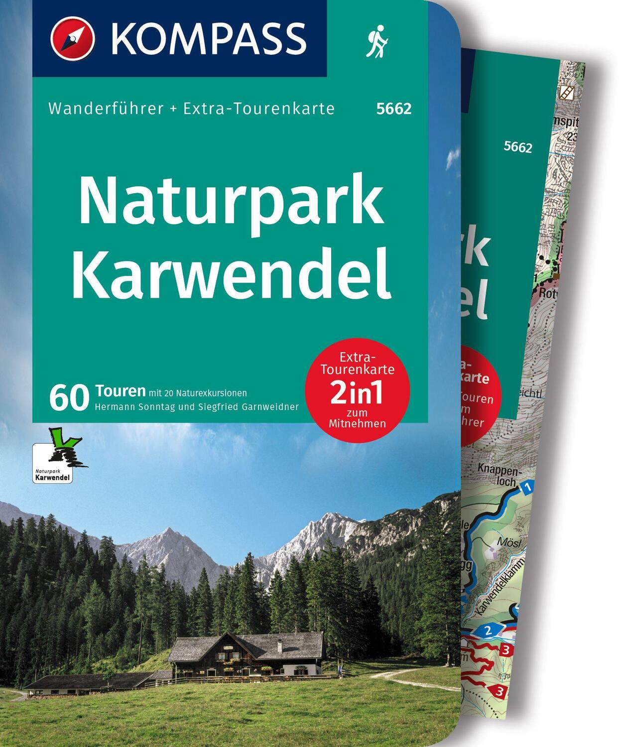 Cover: 9783991216223 | KOMPASS Wanderführer Naturpark Karwendel, 60 Touren mit...