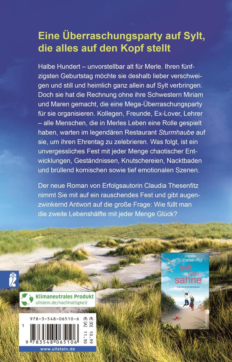 Rückseite: 9783548065106 | Schlaflos auf Sylt | Claudia Thesenfitz | Taschenbuch | 288 S. | 2022