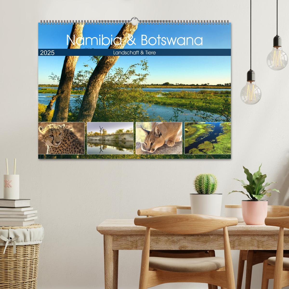 Bild: 9783435155705 | Namibia &amp; Botswana (Wandkalender 2025 DIN A2 quer), CALVENDO...