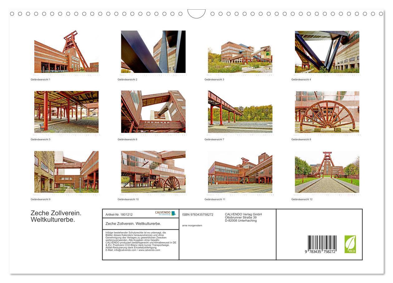 Bild: 9783435758272 | Zeche Zollverein. Weltkulturerbe. (Wandkalender 2025 DIN A3 quer),...