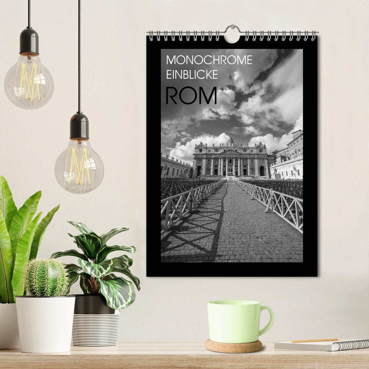 Bild: 9783435992515 | Monochrome Einblicke Rom (Wandkalender 2025 DIN A4 hoch), CALVENDO...