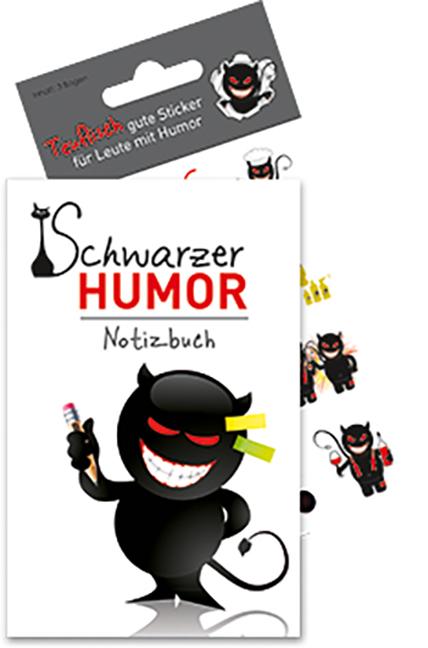 Cover: 9783897369870 | Schwarzer Humor - Notizbuch mit Stickern | Buch | 112 S. | Deutsch