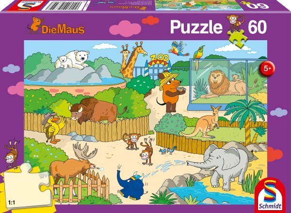 Cover: 4001504563493 | Die Maus - Im Zoo | Puzzle | Deutsch | 2019 | Schmidt