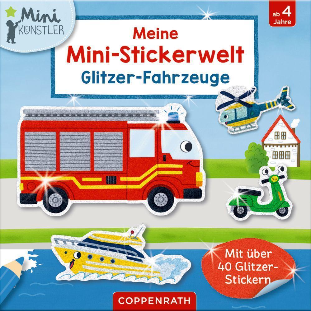 Bild: 4050003951270 | Meine Mini-Stickerwelt - Glitzer-Fahrzeuge | Ruby Warnecke | Deutsch