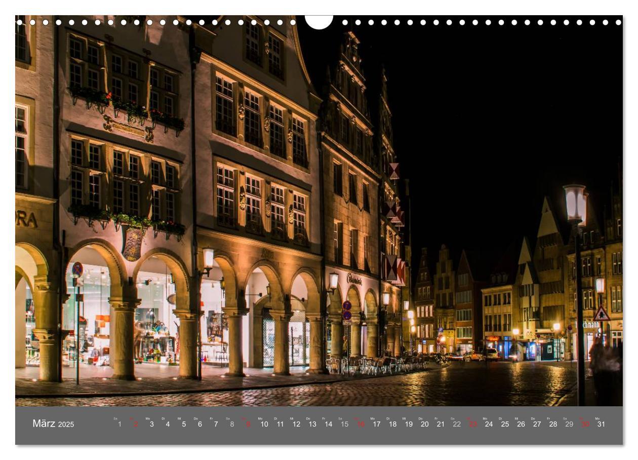 Bild: 9783435558537 | Leuchtendes Münster 2025 - die Metropole Westfalens (Wandkalender...